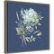Bohemian Blue 03B (Floral Bouquet) by Lisa Audit 16-in. W x 16-in. H. Canvas Wall Art Print Framed in Grey